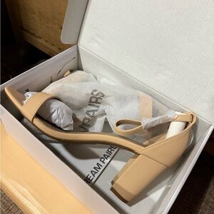 Dream Pairs Nude Block Heel Sandals